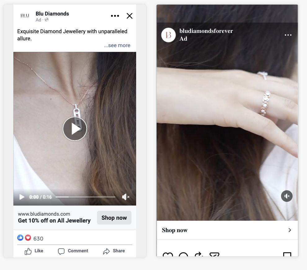 Video ad — exquisite diamond jewellery