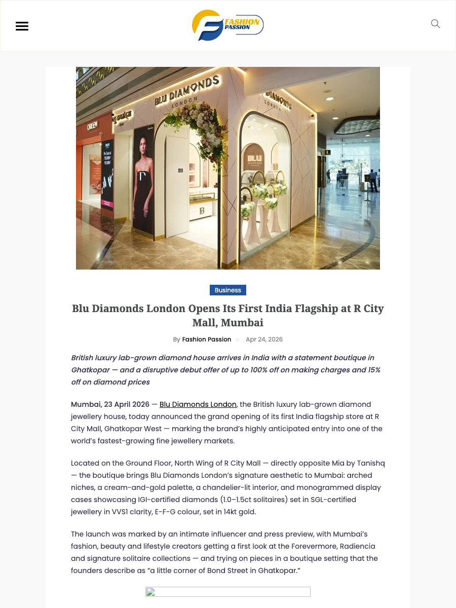 Fashion Passion article